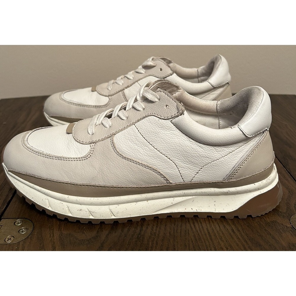 Madewell Kickoff Trainer Sneakers in Antique Cream Multi Women Size 9M Men 7.5M - Picture 4 of 11